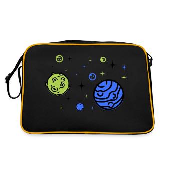 Univers - Sac Retro - noir/or - Dos