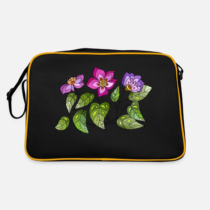 Blumen Retro Tasche