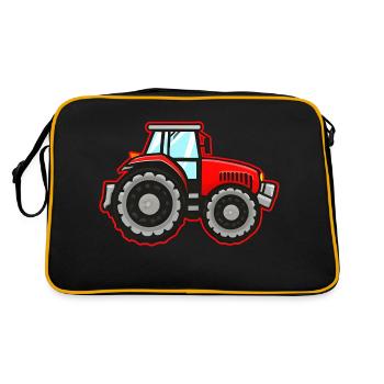 Bauer's Red Tractor - Retro Bag - black/gold - Back