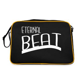 cool ageless beauty birthday quote - Retro Tasche - Schwarz/Gold - Hinten