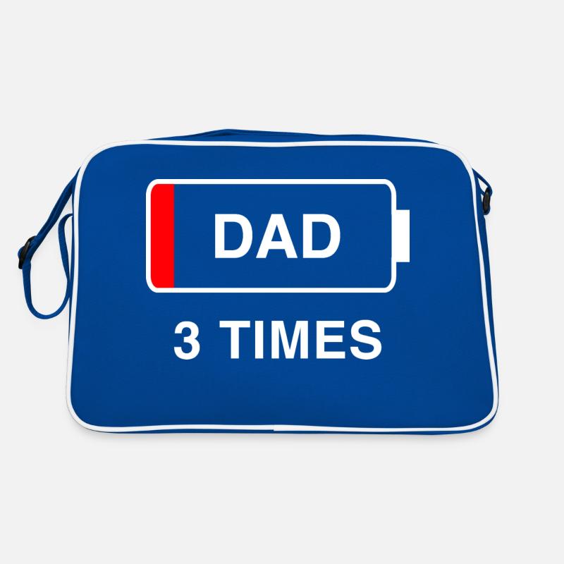 Papa 3 mal Retro Tasche
