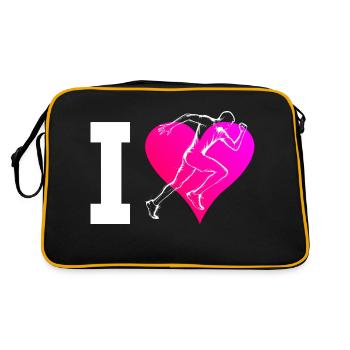 Race Running Women Running Men Jogging - Retro Bag - black/gold - Back