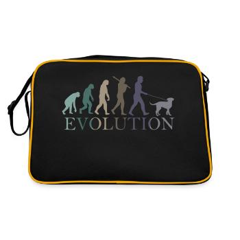 L’ÉVOLUTION DU CHIEN - Sac Retro - noir/or - Dos