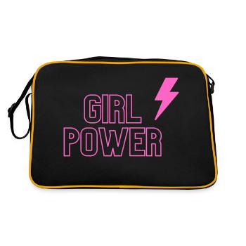 Girl Power blitz - Retro Tasche - Schwarz/Gold - Hinten