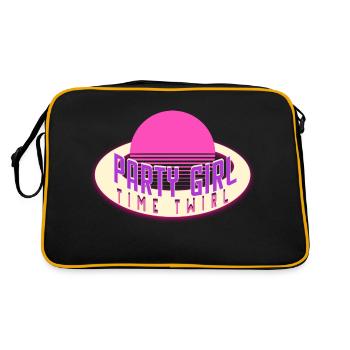 Dancing Queen Girl Retro Party Disco Music Dancer - Sac Retro - noir/or - Dos