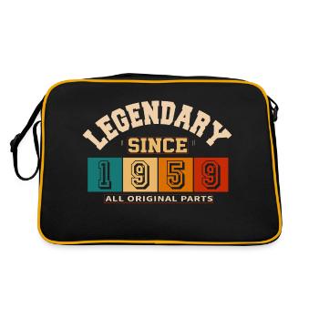 Legendary since 1959 vintage rétro anniversaire - Sac Retro - noir/or - Dos