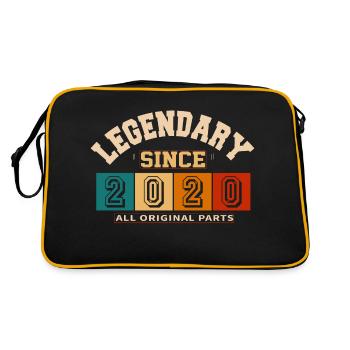 Legendary since 2020 vintage rétro anniversaire - Sac Retro - noir/or - Dos