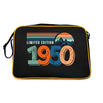 Limited edition 1950 - Sac Retro - noir/or - Dos