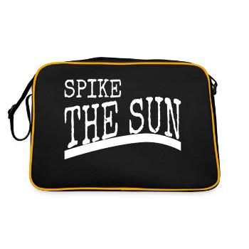 sunlit scenes sand volleyball sunny days - Retro Bag - black/gold - Back