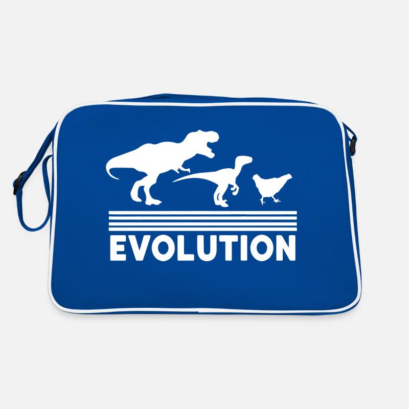 Dinosaur Chicken Evolution Funny Vintage Retro 70S Retro Bag