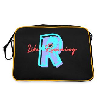 R Like Running - Sac Retro - noir/or - Dos