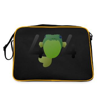 404 - Retro Tasche - Schwarz/Gold - Hinten