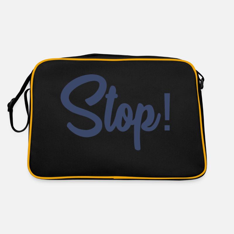 STOP. PANEL. DAD. MOTORCYCLE. FUNNY. CAR Retro Bag