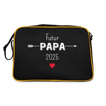 Futur papa 2025 - Sac Retro - noir/or - Dos