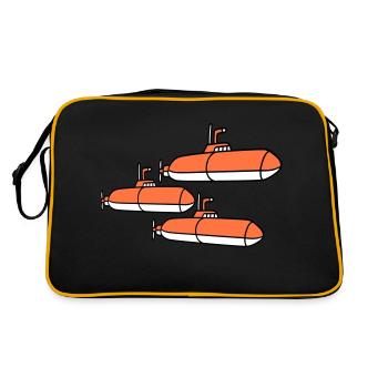 3 Sous-marins Flotte Trois Escadrons Groupe Equipe Équipage - Sac Retro - noir/or - Dos