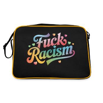 Antiracisme contre les nazis - Sac Retro - noir/or - Dos