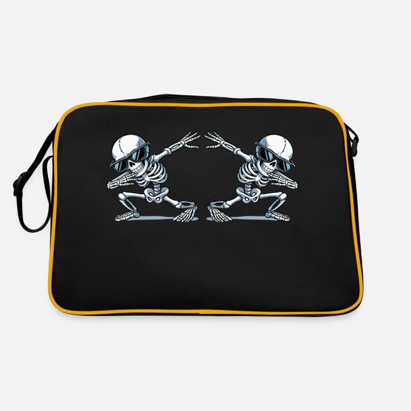 skull dabbing 2 Retro Tasche