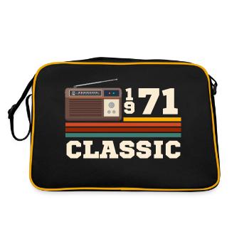Anniversary 1971 retro classic - Retro Bag - black/gold - Back
