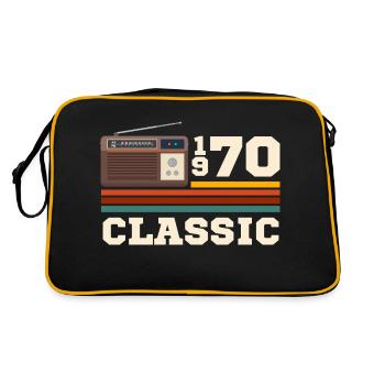 Anniversaire 1970 retro classic - Sac Retro - noir/or - Dos