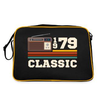Anniversaire 1979 retro classic - Sac Retro - noir/or - Dos