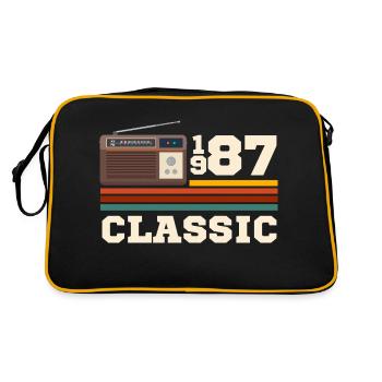 Anniversaire 1987 retro classic - Sac Retro - noir/or - Dos