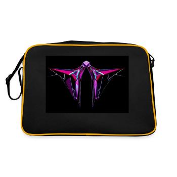 Œuvre d’art en couleur cyber tribale - Sac Retro - noir/or - Dos