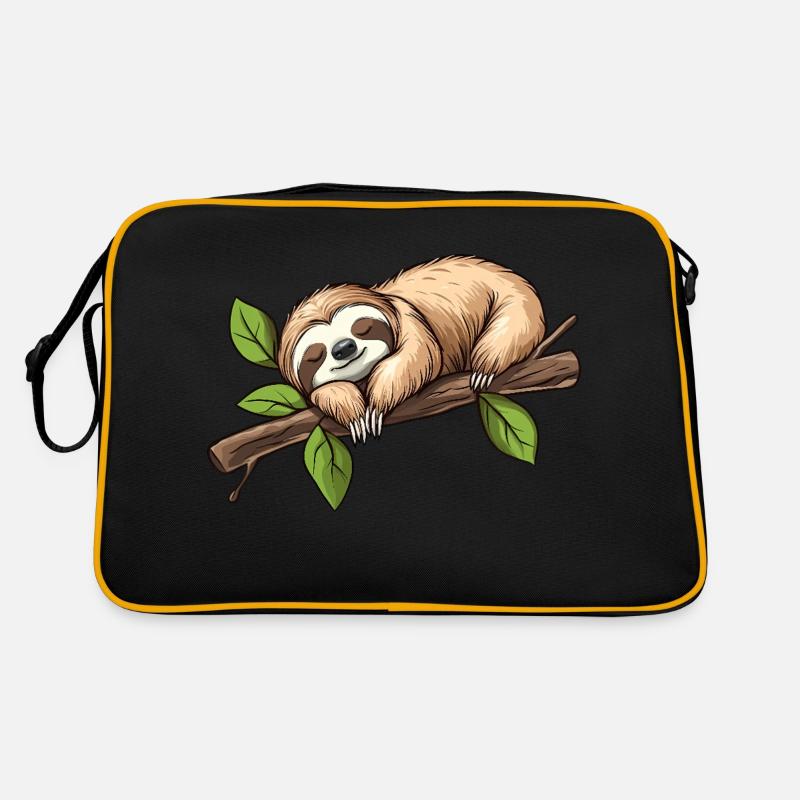 Sloth Sleeping Retro Bag