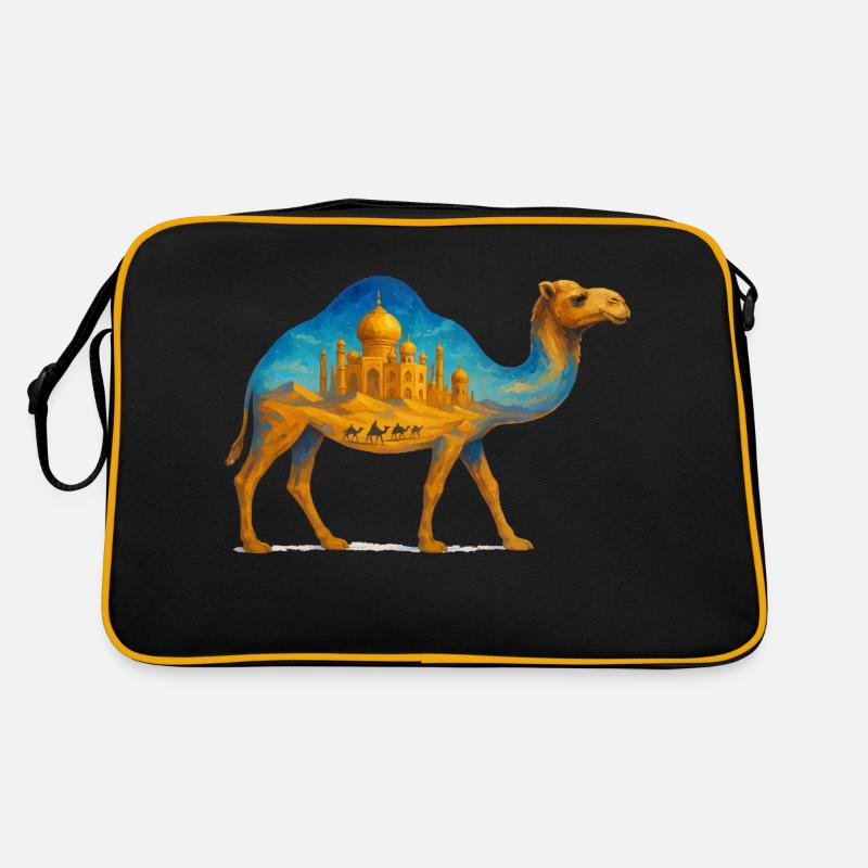 kamel wueste palast Retro Tasche