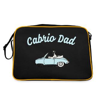Convertible Dad Dad With Convertible Saying Car Family - Retro Bag - black/gold - Back