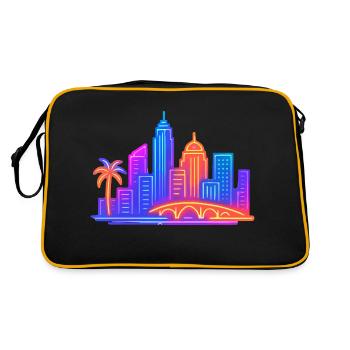 Skyline City City - Retro Bag - black/gold - Back