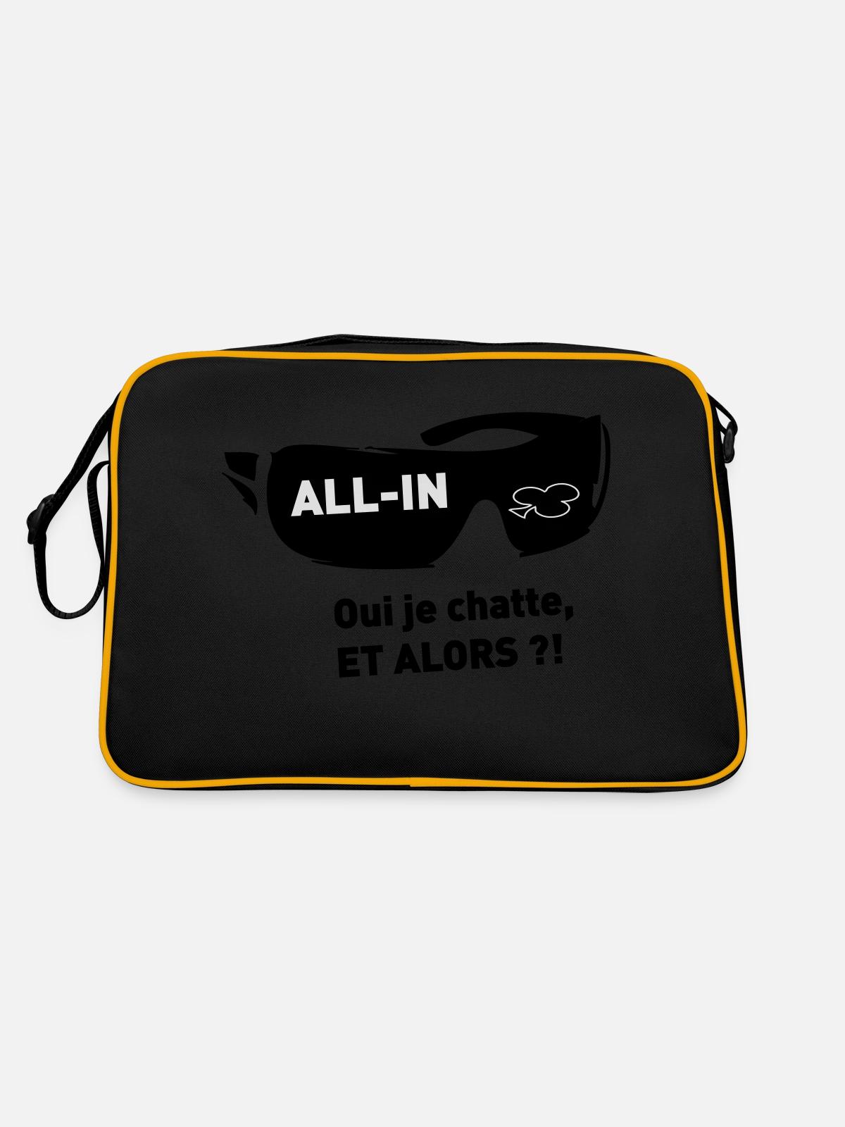 Chance - Retro Bag - black/gold - Back