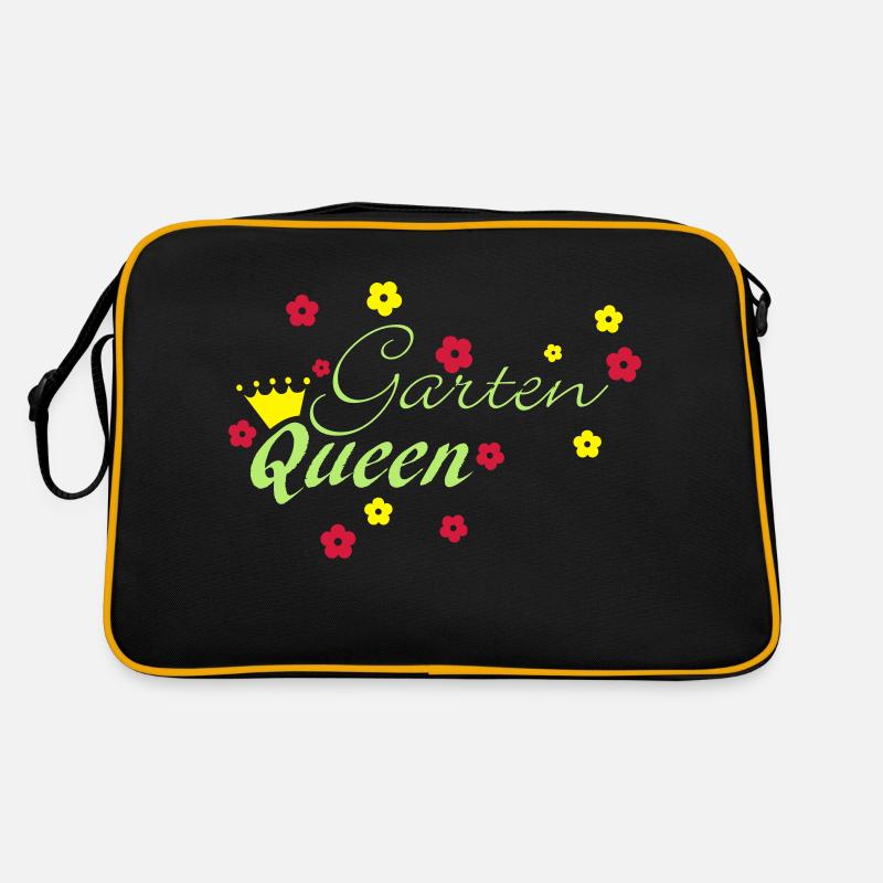 Gartenqueen - Retro Tasche - Schwarz/Gold