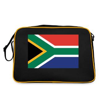 Afrique du Sud - Retro Tasche - Schwarz/Gold - Hinten