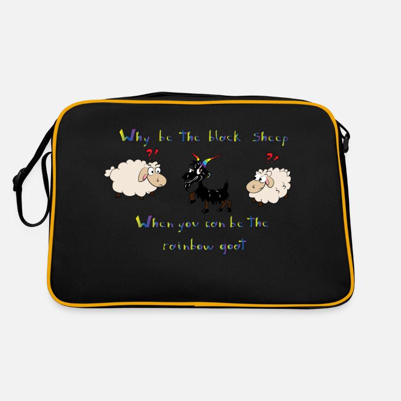 Rainbow goat Retro Bag