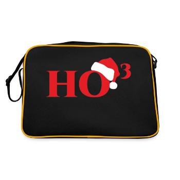 Christmas: Ho³ - Retro Bag - black/gold - Back