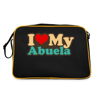 i love my abuela - Sac Retro - noir/or - Dos