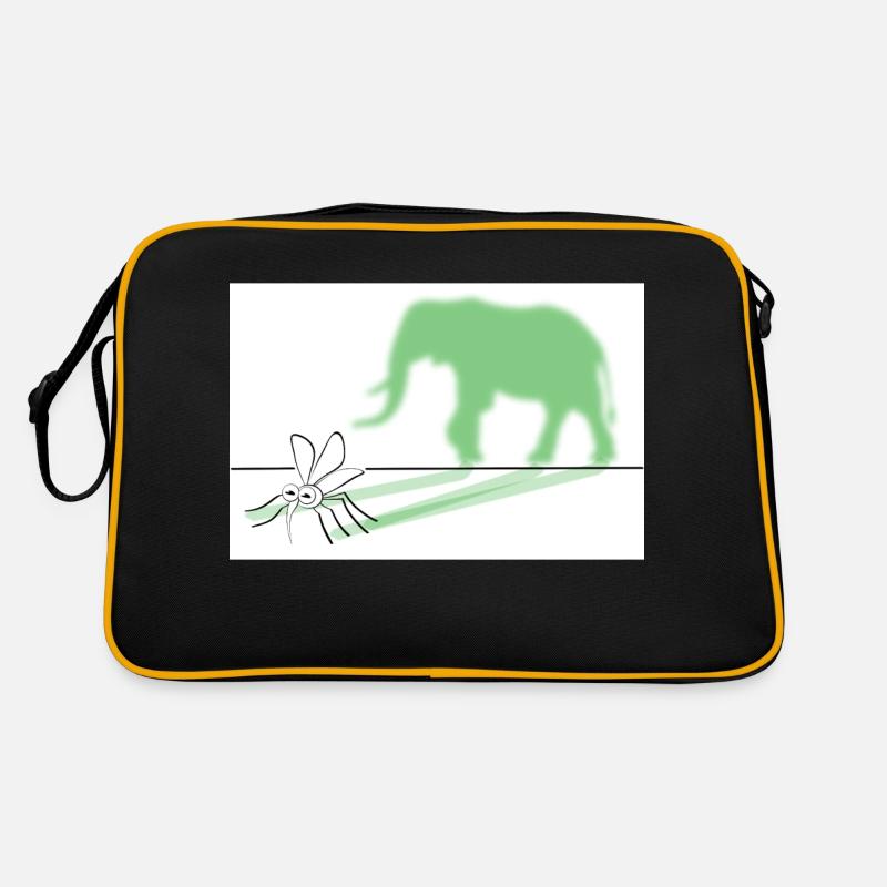 Out of a mosquito make an elephant drawing Retro Bag