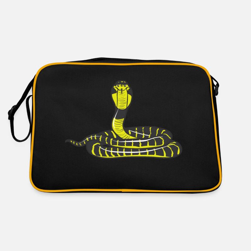 Cobra snake eyeglasses snake erect Retro Bag