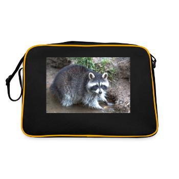 Raton laveur d’Amérique du Nord (racoons) - Sac Retro - noir/or - Dos