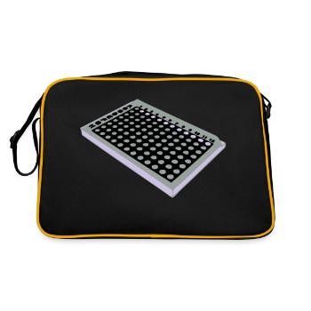 96 Well Plate / 96 perforated plate - Retro Bag - black/gold - Back