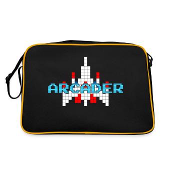 ARCADER - Retro Tasche - Schwarz/Gold - Hinten