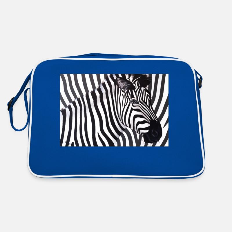 Poster Zebra 90x60 quer Retro Tasche