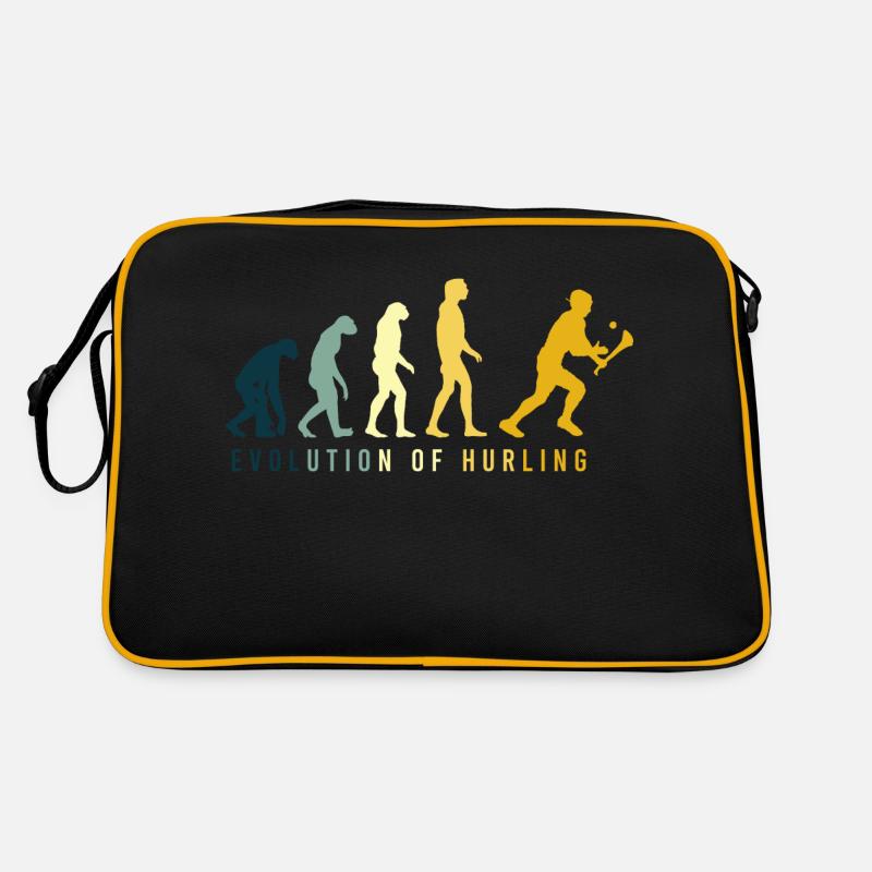 L’évolution du hurling - Sac Retro - noir/or