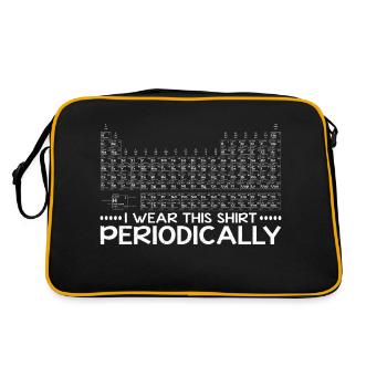 I wear this Shirt Periodically - Sac Retro - noir/or - Dos