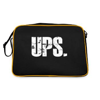 Oops clumsy bad luck saying sayings - Retro Bag - black/gold - Back
