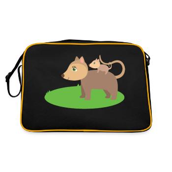 Opossums - Retro Bag - black/gold - Back
