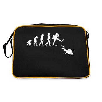 Taucher Evolution Diver - Retro Tasche - Schwarz/Gold - Hinten