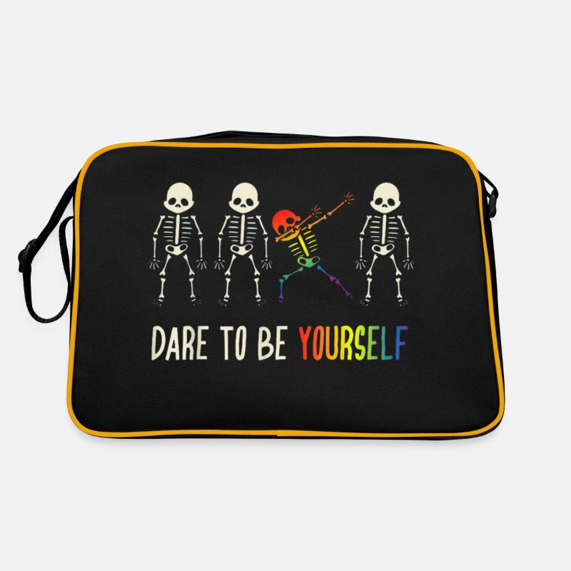 Dare, sie selbst zu sein Retro Tasche