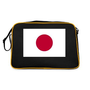 Japon drapeau - Sac Retro - noir/or - Dos