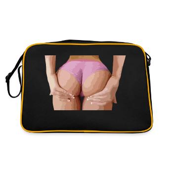 Sexy Ace and Hands - Retro Bag - black/gold - Back